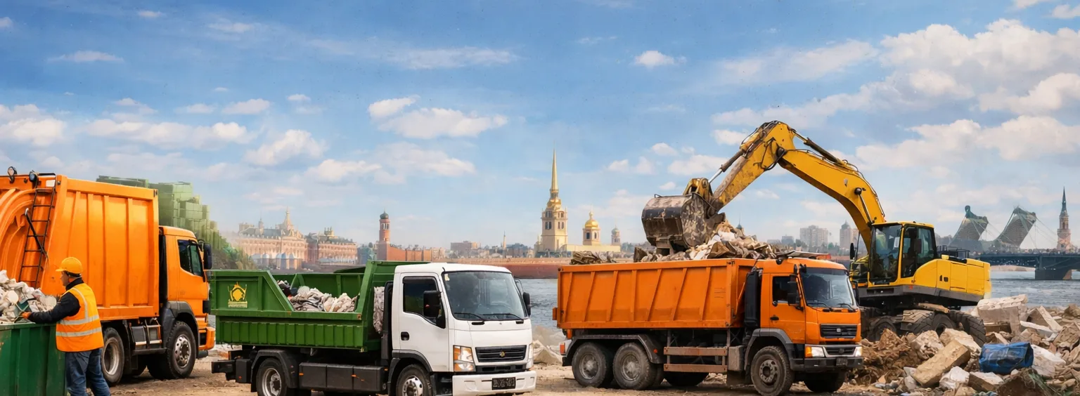 Цены на вывоз мусора и сопутствующие услуги в Санкт-Петербурге и Ленинградской области